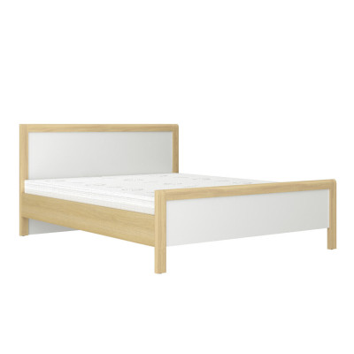 Witte slaapkamer meubels Luxe bed Nachtkastjes Grote kledingkast