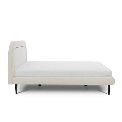Slaapkamermeubels Wit Bed Modern stoffen bed Dubbel bed
