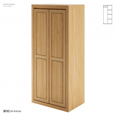 Kledingkast eiken kast massief hout slaapkamerkast kasten nieuw.