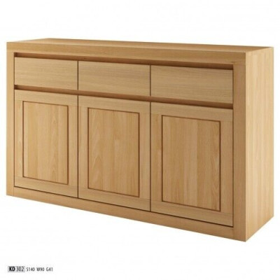 Ontwerper dressoir massief houten dressoir kast kasten echt hout eiken 140x90cm