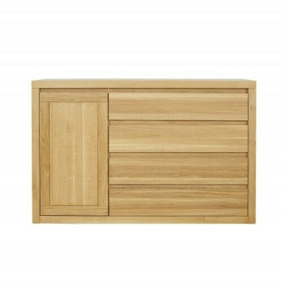 Dressoir Massief hout Kasten Echt hout 140x90cm Commodes Kast Eik