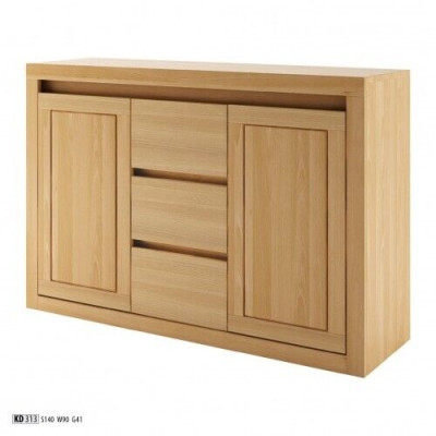 Dressoir Massief houten kast Kasten Echt hout Eiken 140x90cm Commodes