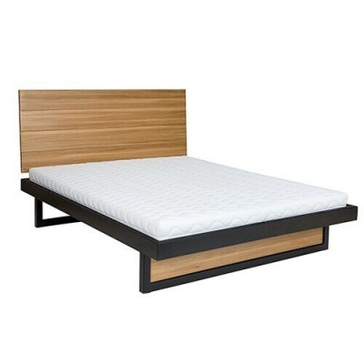 Modern bed van echt hout 160x200cm designbedden bedframe eiken stijl nieuw