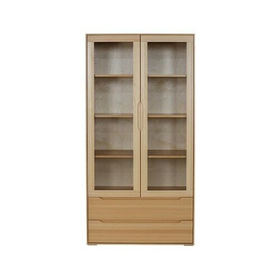 Klassieke vitrinekast Vitrine Handgemaakt Massief houten kast Houten kasten