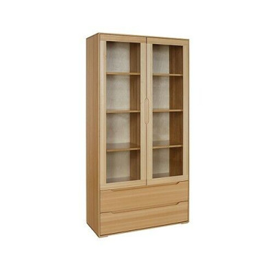 Klassieke vitrinekast Vitrine Handgemaakt Massief houten kast Houten kasten