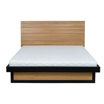 Tweepersoons hoogslaper houten bed lattenbodem eiken bed echtelijk massief houten meubelen