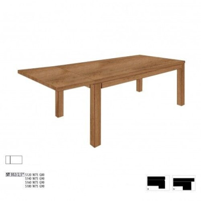 Eettafel massief echt houten tafel eiken eetkamer massief 160x90cm nieuw