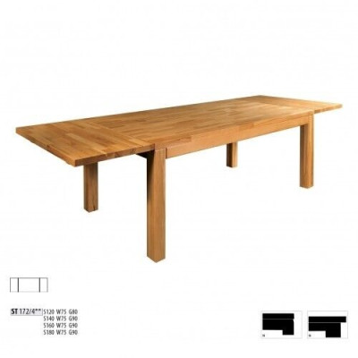 Tafel Eettafel Massief meubilair Eetkamer 140x90cm Echt hout Massief hout Nieuw Tafels