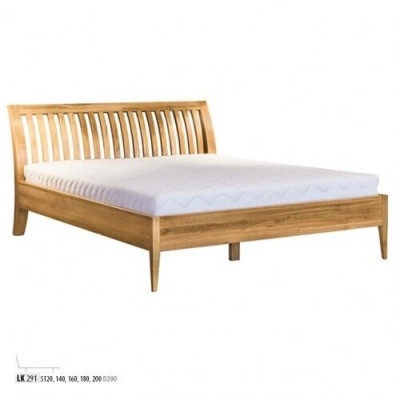 Houten bed tweepersoons bed echt hout slaapkamer hotel bedden 180x200cm eiken nieuw