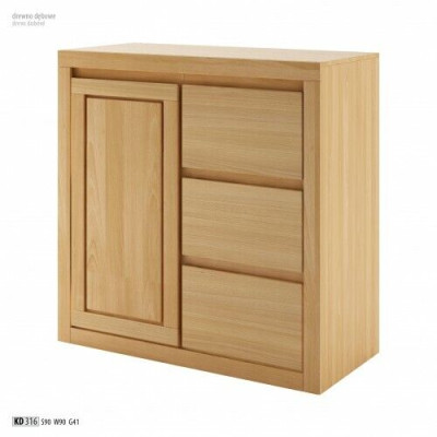 Ladenkast Ontwerp Lowboard Dressoir Dressoir Kast Echt Hout Buffet Laden
