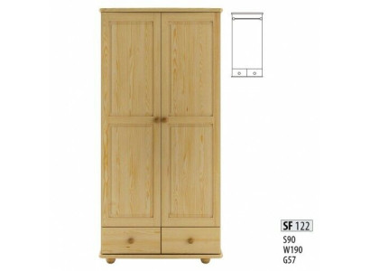 Houten kledingkast kast garderobe slaapkamer massief houten meubels houten kasten