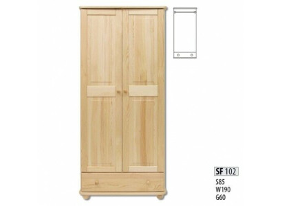Kledingkast Slaapkamer Houten Kast Echte Handgemaakt Massief houten kast