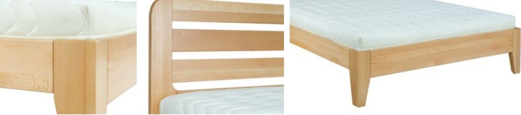Slaapkamer houten bed Echt houten bed Hotel 180x200 Stijl Massief meubilair Bedden