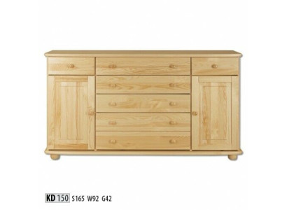 Sideboard Ladenkast Massief dressoir Kast Meubels Ladenkasten Massief houten kasten Nieuw