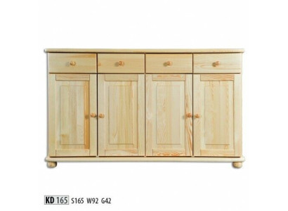 Kommode 165cm Sideboard Schrank Anrichte houten kast meubelen Dressoir Massief hout