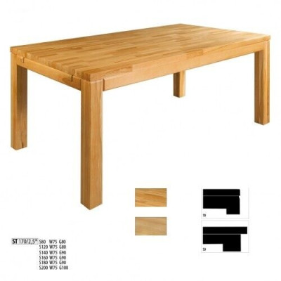 Eettafel Hout Woon Eet Kamer Tafel 140x90cm Eettafels Massief Massiefhout Tafels
