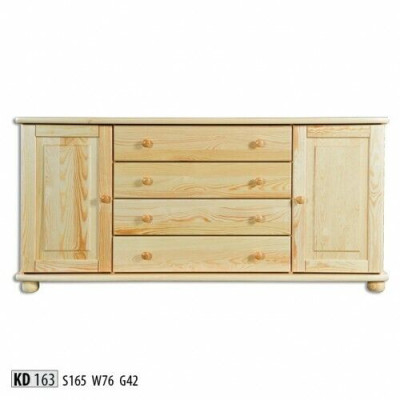 Dressoir Massief commode Sideboard Kast Meubels Ladenkast Massief hout Lowboard Nieuw