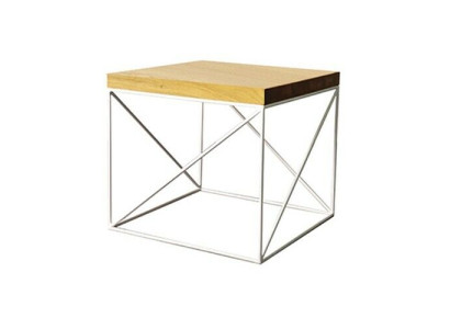 Bijzettafel salontafel Echt hout Massief meubilair Eik 55x55cm Nieuw Tafels