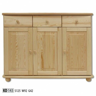 Dressoir Dressoir Commode Massief grenen massief woonkamer massief massief hout hout