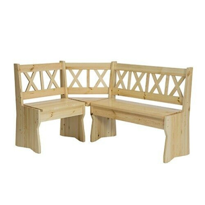 Hoekbank houten bank massieve banken keuken eetgedeelte echt houten meubels Nieuwe hoekbank