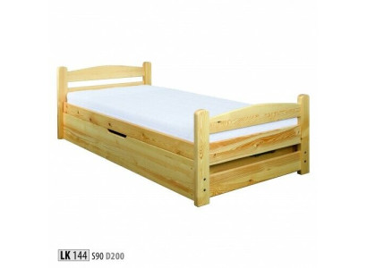 Slaapkamer Houten Bed Echt Hout Bed Bedden Hotel 90x200 Stijl Massief Meubilair