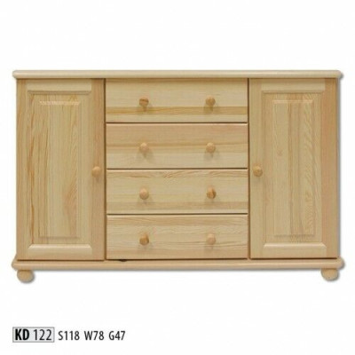 Kommoden Massief dressoir Sideboard Echt houten kasten Nieuw dressoir meubels Kast
