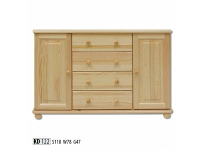 Kommoden Massief dressoir Sideboard Echt houten kasten Nieuw dressoir meubels Kast