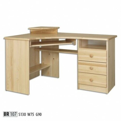 Schrijftafel Tafel Hout Schrijftafels Hoektafel Computer Massief Echt hout