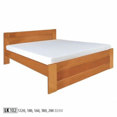 Houten bed Echt houten bed Bedden Hotel 200x200 Stijl Massief meubilair Slaapkamer