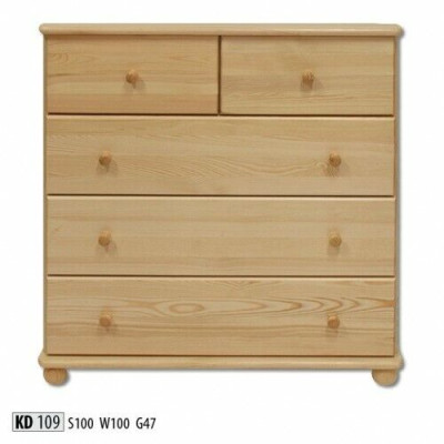 Massief dressoir dressoir kast dressoirs echt houten kasten 100cm dressoir nieuw