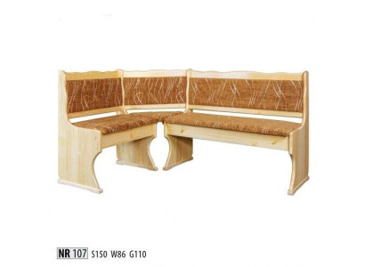 Hoekbank houten bank massieve banken keuken eetgedeelte hoekbank echt houten meubels nieuw