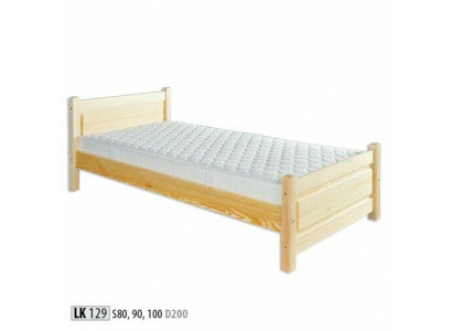Massief houten bed van echt hout massief houten bed 100x200 eenpersoonsbed seniorenbed handgemaakt.