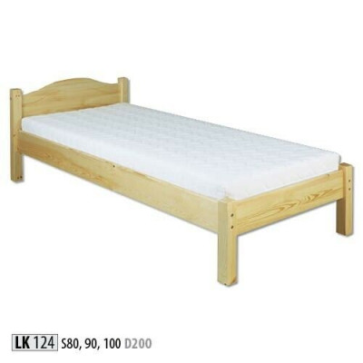 Massief houten bed 100x200 eenpersoonsbed Massief grenen tienerbed Massief houten bed Nieuw