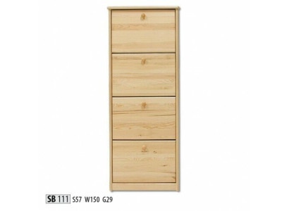 Schoenenkast vak dressoir massief houten meubels schoenenrek plank