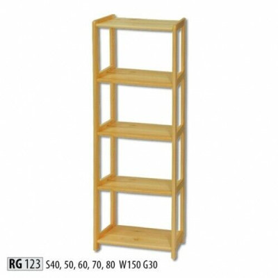 Houten rek boekenkast wandplank archiefkast kast kantoor staande plank massief hout nieuw