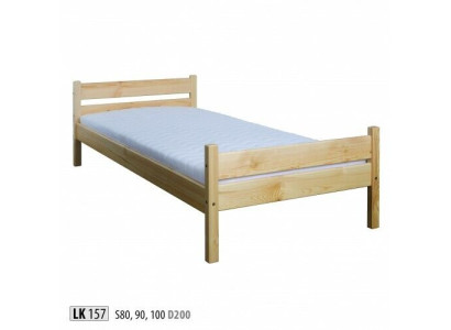 Bed eenpersoonsbed grenen massief houten bed 100x200 houten bedframe