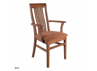 Stoelen Stoel Armstoel Textiel Massief Hout Leer Lounge Massieve Fauteuil Bekleding