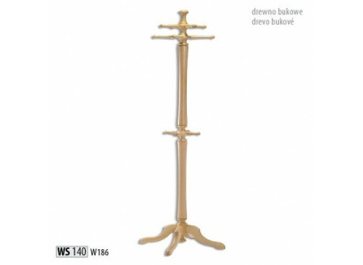 Kledingrek van hout met haken 186 cm Modern Standbeeld