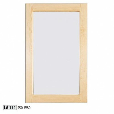 Handgemaakte spiegel van echt hout met een massief frame van dennenhout. Wandspiegel 50 * 80 cm. Nieuw.
