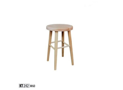 Zitkubus Kruk hoog Houten kruk Massief hout Ronde zitkubus Voetenbank Stoelen