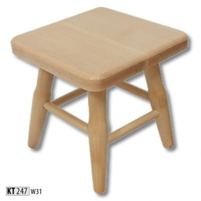 Hocker Houten krukje Kruk Massief beukenhouten stoel Zithocker Echt hout Massief Nieuw