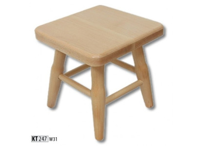 Hocker Houten krukje Kruk Massief beukenhouten stoel Zithocker Echt hout Massief Nieuw
