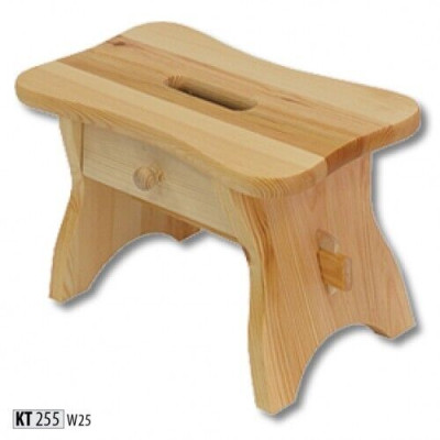 Voetenbank Denneboom Voetenbank Echt hout Kruk Massieve voetenbank Massief hout