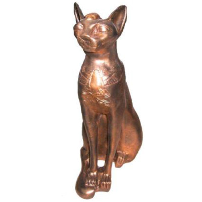 Figuur Egyptische Kat Bastet standbeelden versieringen kunststof 37cm Egypte