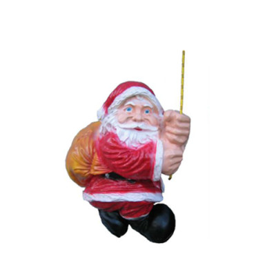 Kerstman Sinterklaas Kerst 32 cm decoratie slee figuur standbeeld decor