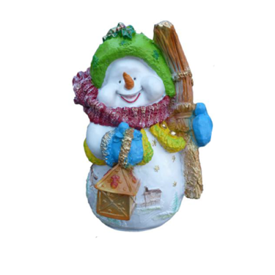 Sneeuwpop figuur standbeeld decoratie figuren decoratie 40cm winter nieuw standbeelden nieuw sculptuur