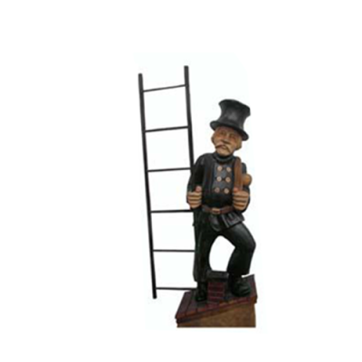 Beeldbeeld Schoorsteenveger Beeld Standbeelden Figuren Tentoonsteller Decoratie Decoratie