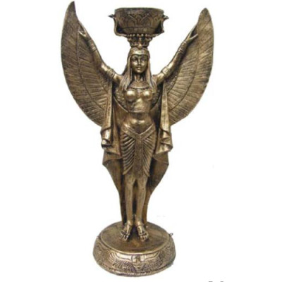 Beeld Egyptische godin Maat kandelaar vloerlampen lampen standbeelden sculpturen nieuw