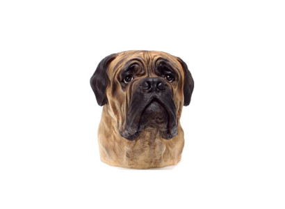 Dekoratie Figuur Standbeeld Sculptuur 35 cm Beelden Standbeelden Sculpturen Stierenhond Buste A182