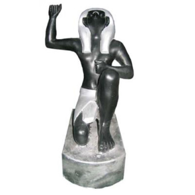Egyptische farao plastic figuur, hoogte 21 cm